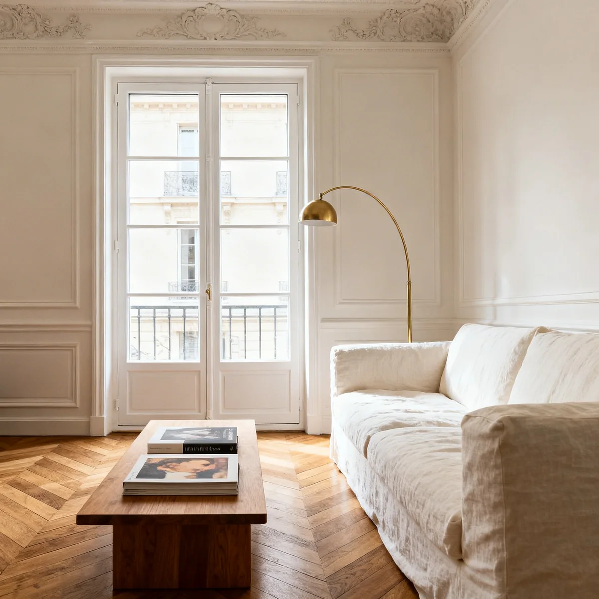 Appartement raffiné avec fenêtres PVC sur-mesure, ambiance intérieure soignée